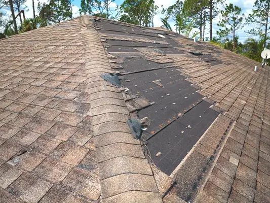 Roof leak soaking an attic and ceiling in a Metairie home